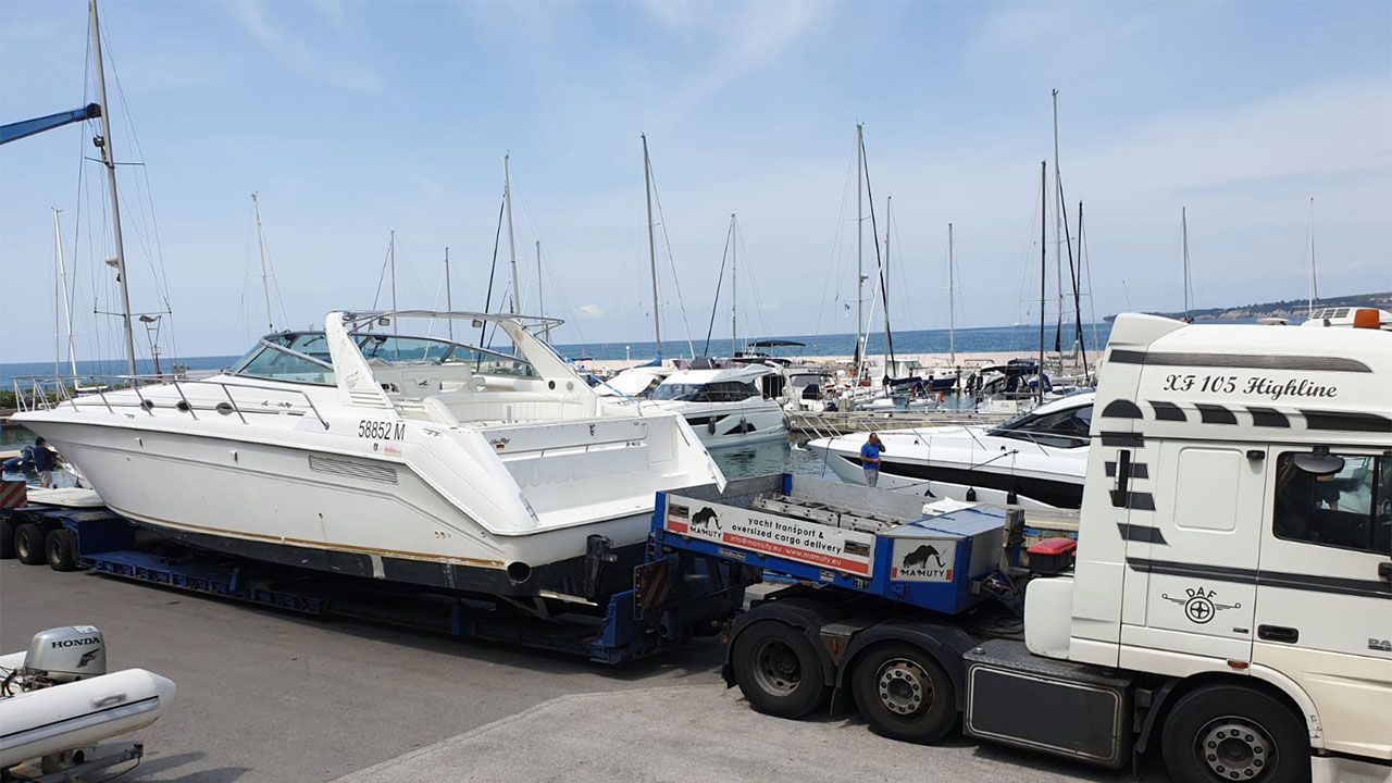 Sea Ray 500 Sundancer boat transport 01