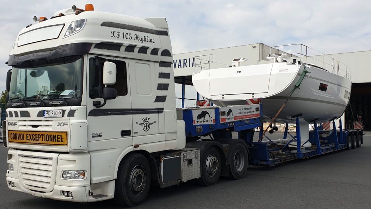 Bavaria yacht transport